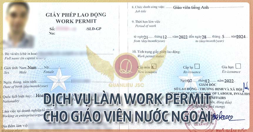 Làm work permit cho giáo viên nước ngoài