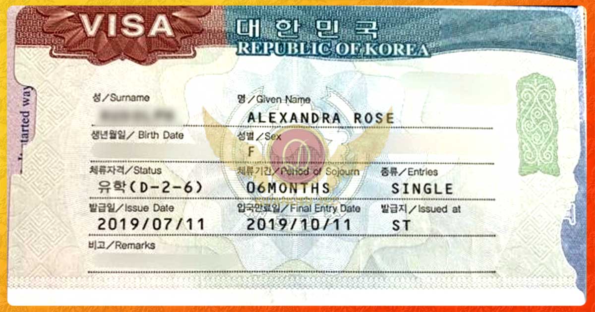 Visa lưu trú dài hạn Hàn Quốc